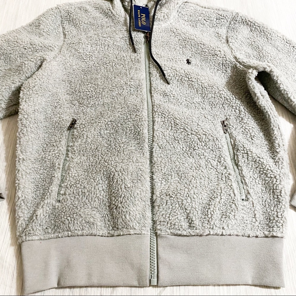 Polo Ralph Lauren Sherpa Full Zip Hooded Jacket - Picture 6 of 13